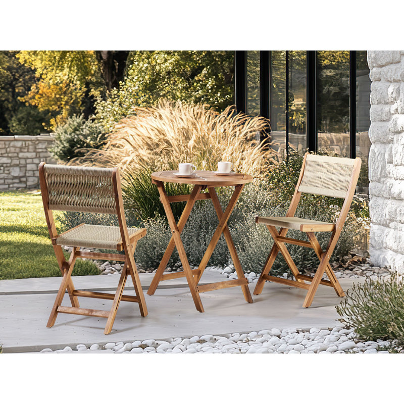 Wicker 2 - Person Garden Lounge Set, Beige/Brown