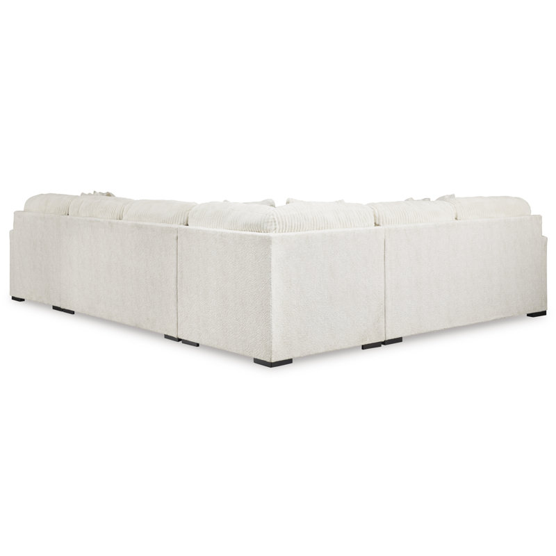 Canapé modulaire 4 pièces avec méridienne Chessington, Orienté à droite