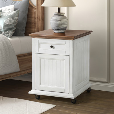 Lift-Top End Table with Built-In Charging Station
