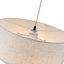 Lustre ferme en lin 3 lumières
