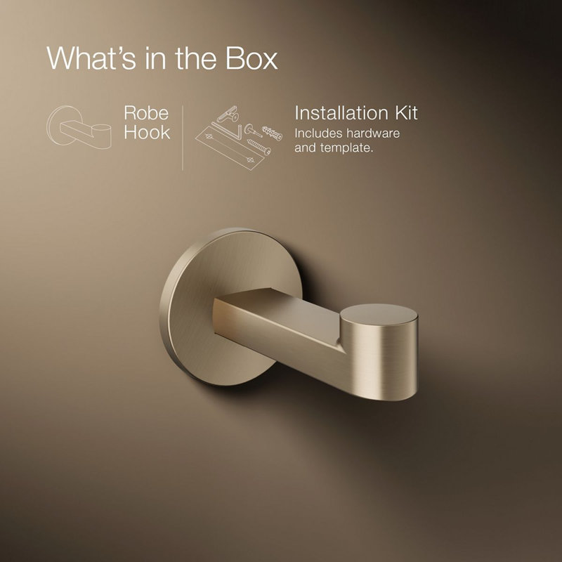 Components™ Robe Hook, Vibrant Brushed Bronze