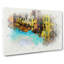 Reflection Of Houses In Girona Spain In Abstract - Wrapped Canvas-55340666