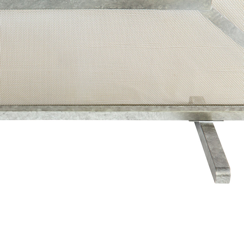 Royal Steel Fireplace Screen, Royal Silver
