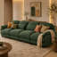 Canapé Gatton surdimensionné 4 places à effet nuage, canapé modulaire haut de gamme en chenille avec assise profonde et coussins en mousse haute résilience et ressorts, canapé de salon moderne avec coussins lombaires-1662380563