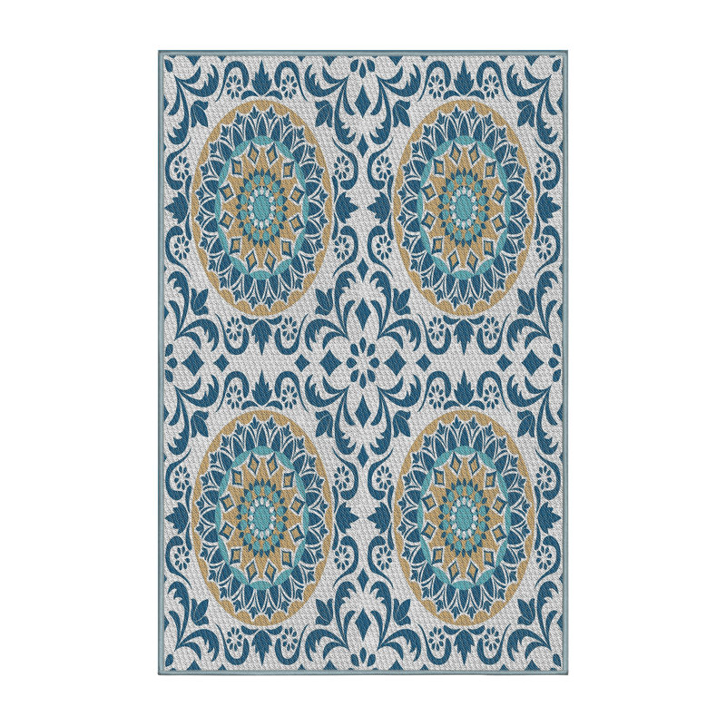 Easter Compton Damask Indoor Rug, Rectangle 5' x 8'