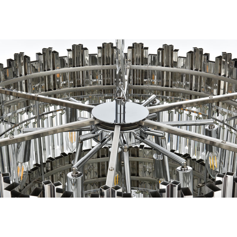 Lustre Lenora 32 pouces , Chrome chrome