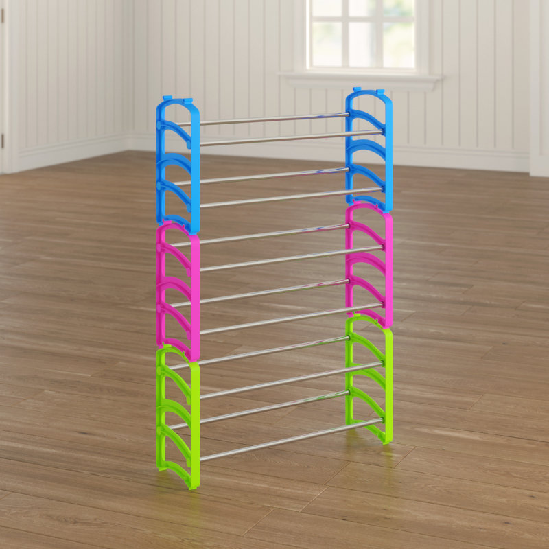 18 Pair Stackable Shoe Rack
