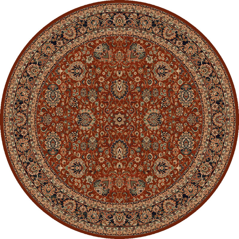 Balaton Oriental Wool Area Rug, Round 200cm