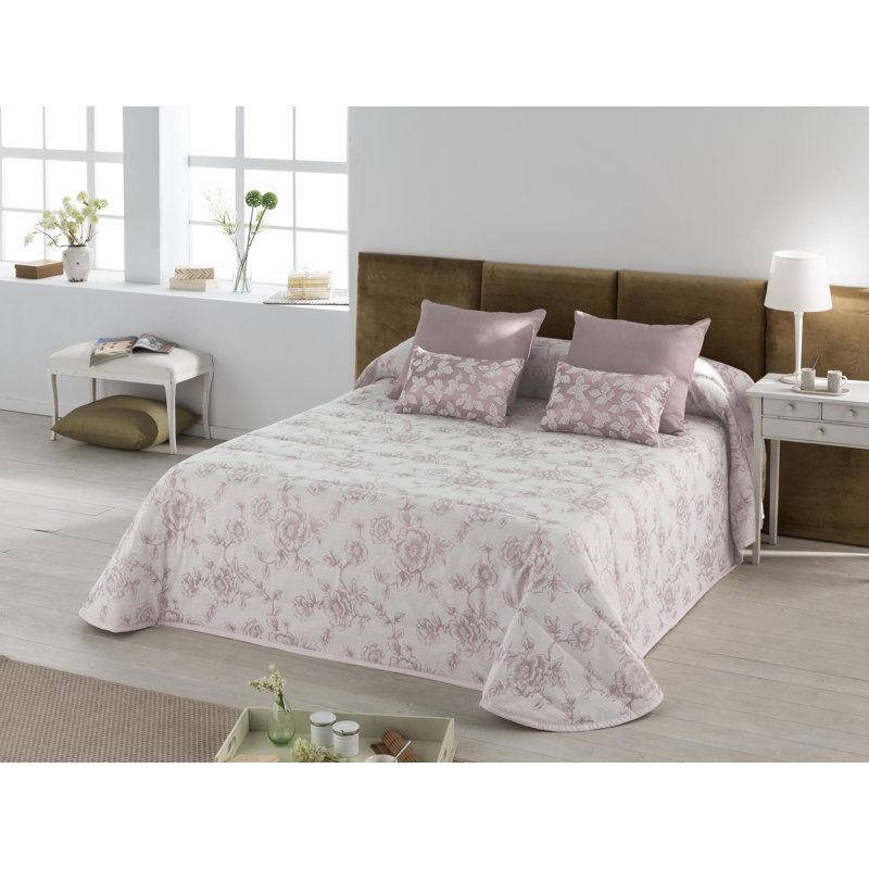 Floral Bedding, Pink, 250cm W x 270cm L