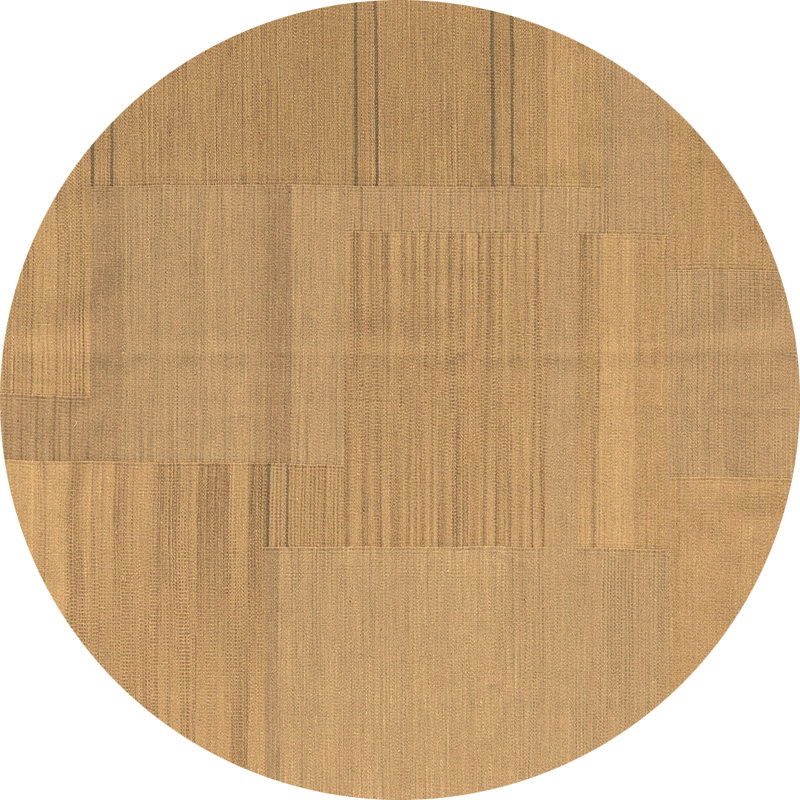 Washable Abstract Indoor Rug, Round 8'