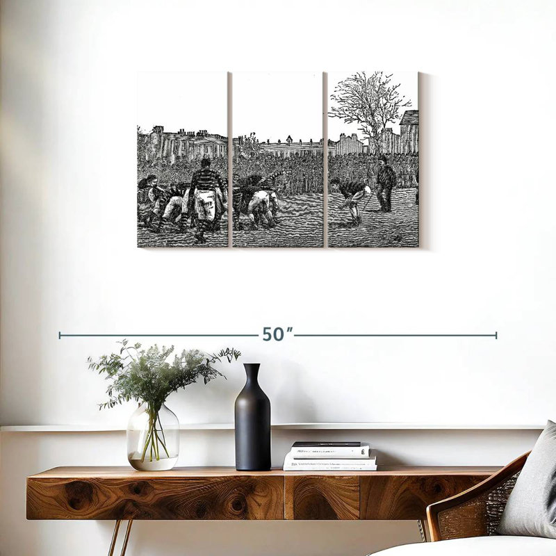 Rugby, 20" H x 33" W