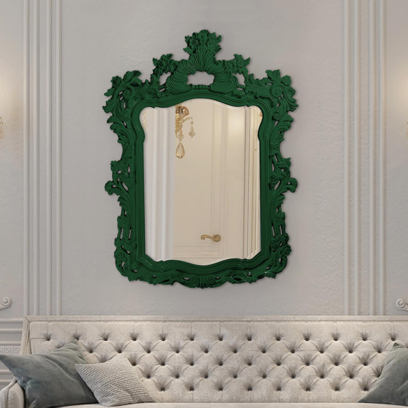 Miroir mural et coiffeuse Cilegon, Vert chasseur