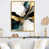 Toile avec cadre flottant or