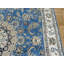 Tapis oriental nain bleu en soie noué à la main 6 pi 4 po x 10 po 55A9C64CF9DE441CBA1BEA6F0BB27522