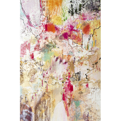 «Vertical Reds II» par Jennifer Gardner - peinture sur toile tendue