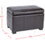 Maiden Faux Leather Ottoman