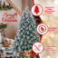 Arbre de Noël - Arbre artificiel enneigé pour décoration de maison de vacances, de bureau ou d'hiver
