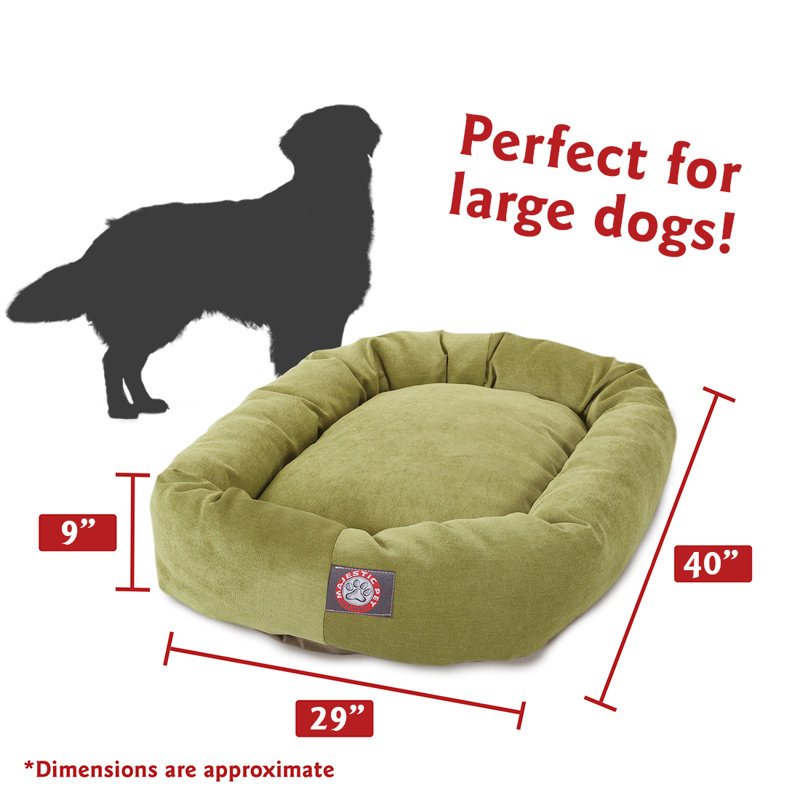 Lit ovale pour animal de compagnie, Pomme, Grand ( l 29 po x P 40 po x H 9 po)