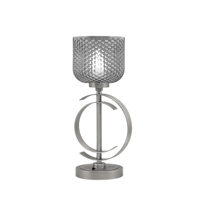 Gulea Lamp, Graphite, Clear, 16.75" H x 7.25" W x 7.25" D