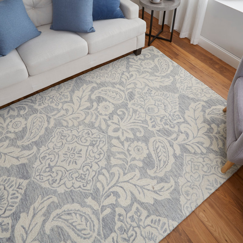 Armando Performance Wool Floral Indoor Rug, Rectangle 9' x 12'