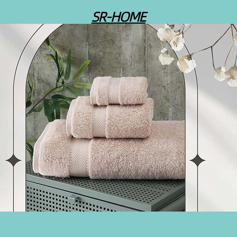 SR-HOME 3 Piece Bath Sheet Towel Set