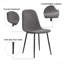 Ensemble de table et chaises, chaises d'appoint rembourrées-1942653127
