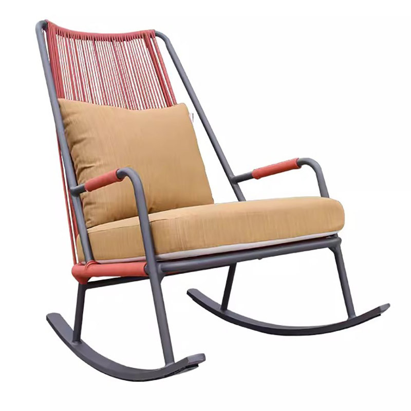 Chaise berçante simple en métal Casual Modern