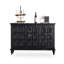 Buffet en bois massif noir