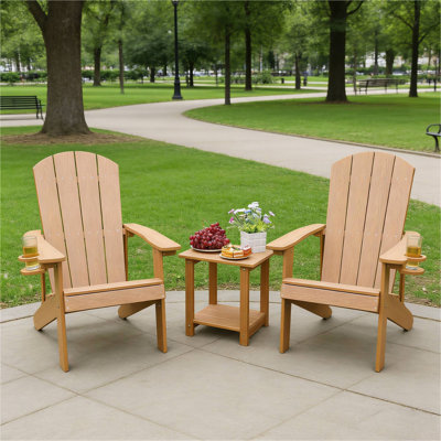 2-Piece All-Season Outdoor Lounge Chairs Perfect For Patio Chats & Garden Leisure Gatherings
