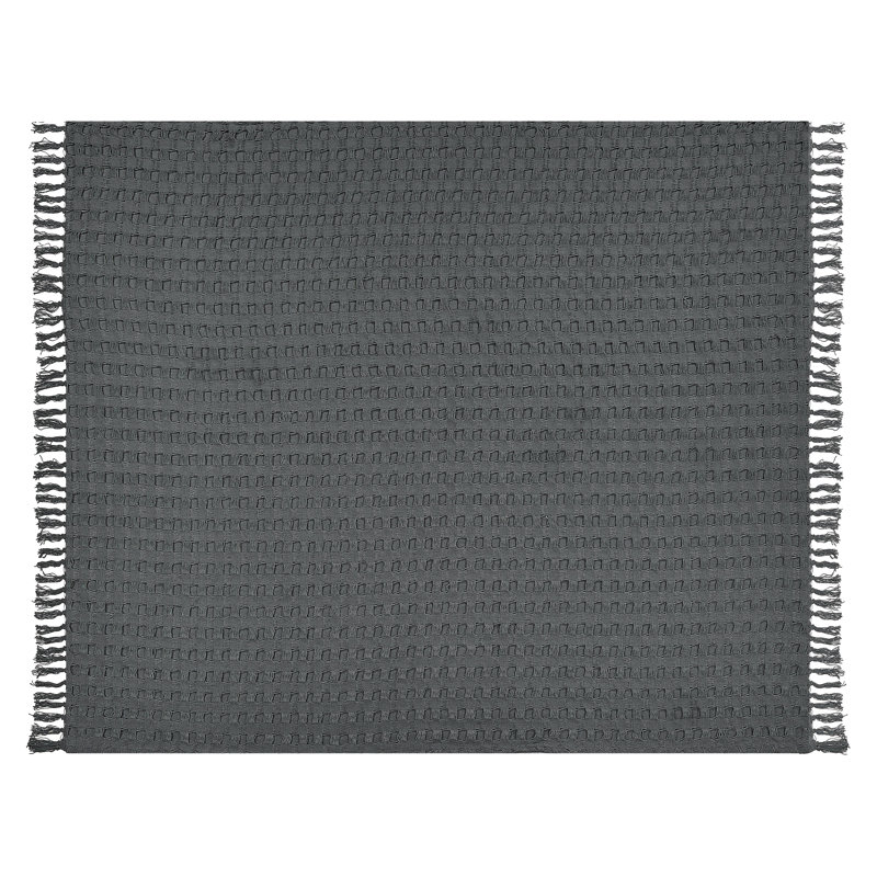BERE Cotton No Pattern Bedspread, Grey