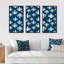«American Indian Inspired Triangular Geometrics II - Bohemian», ensemble de 3 toiles encadrées-1664528019-1664528106