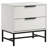 2-Drawer Nightstand Bedside Table