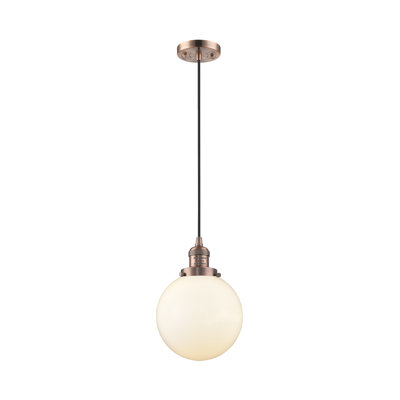 Luminaire suspendu sphère 1 lumière Clementina