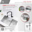 Clever STYLISH 60/40 Double Bowl Undermount Kitchen Sink
