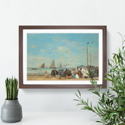 Beach at Trouville Vol.3 by Eugene Boudin - Picture Frame Painting