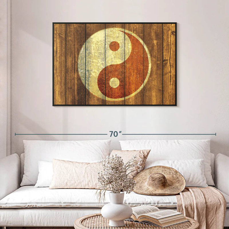Bois de Kerrick style Yin Yang, H 29 po x l 43 po