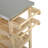 Foldable Outdoor Kitchen Island With Stainless Steel Worktop And Fir Wood Frame-124955576