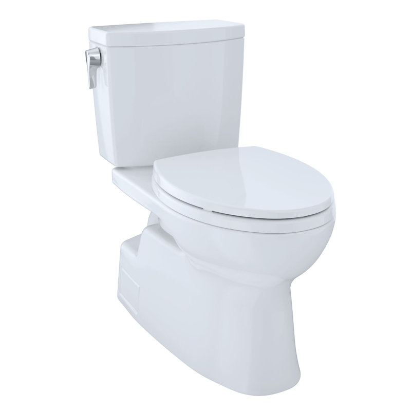 Vespin® II 1 GPF Elongated Two-Piece Toilet, Cotton, Left-Hand