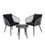 Ensemble de conversation 3 pièces avec plateau en verre-1197645115
