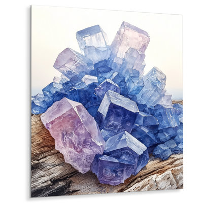 Brookdene - Crystals Metal Wall Art, Traditional Metal Art Print