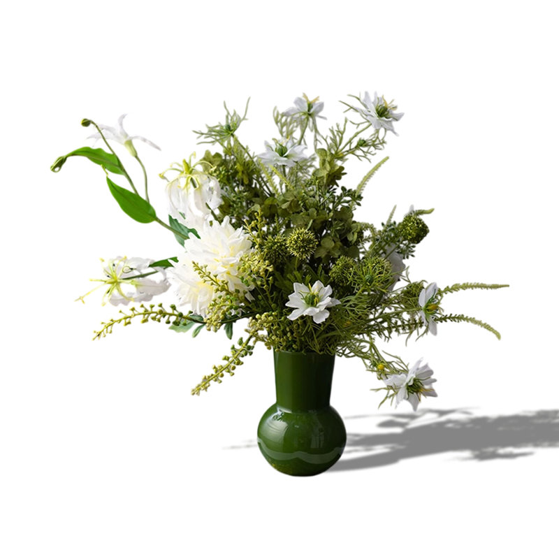 Bouquet de verdure artificielle luxueuse exquise lumière de salon