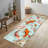 Delicate Non-Woven Thin Type Printed Rug Featuring Elegant Floral Pattern for a Touch of Classic Elegance in Any Room-126248063