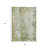 3' X 5' Sage And Ivory Abstract Washable Indoor Outdoor Area Rug