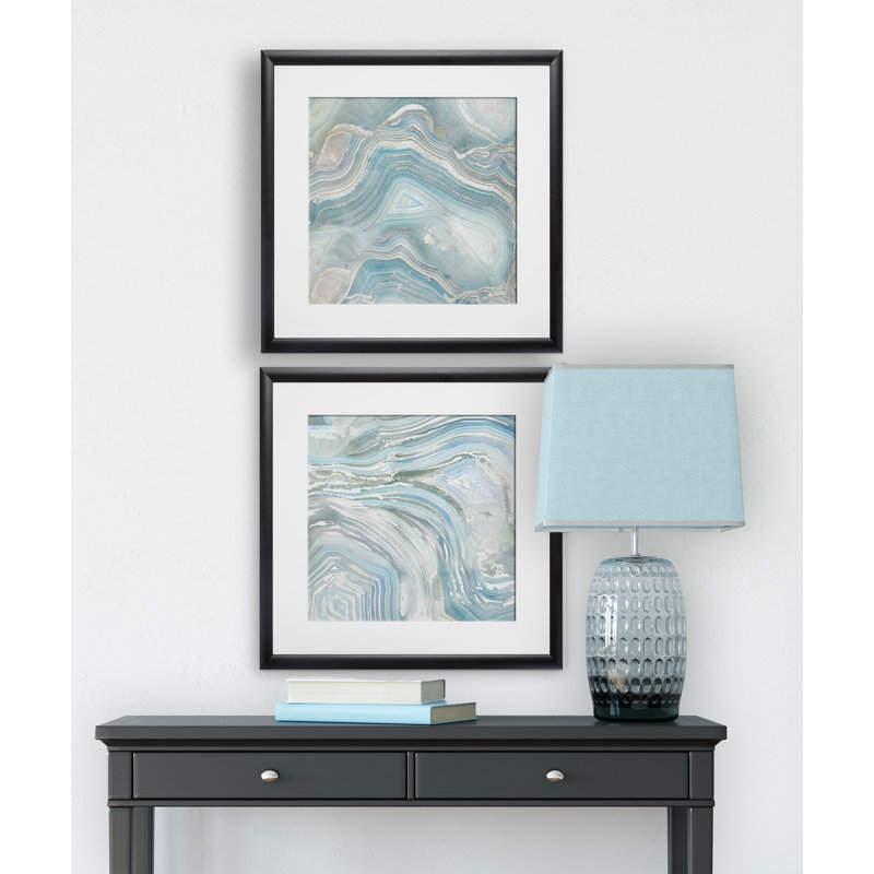 " Agate " 2 - Pieces, Black Framed