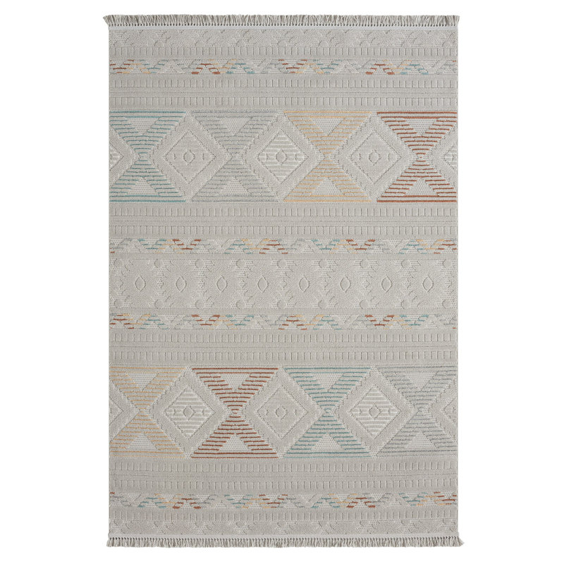 Leteisha Geometric Indoor Rug, Square 5'3"