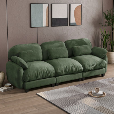 Canapé Chenille Cloud : élégance moderne et design épuré pour un confort optimal