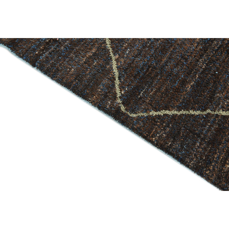 Tapis brun foncé Ottilie