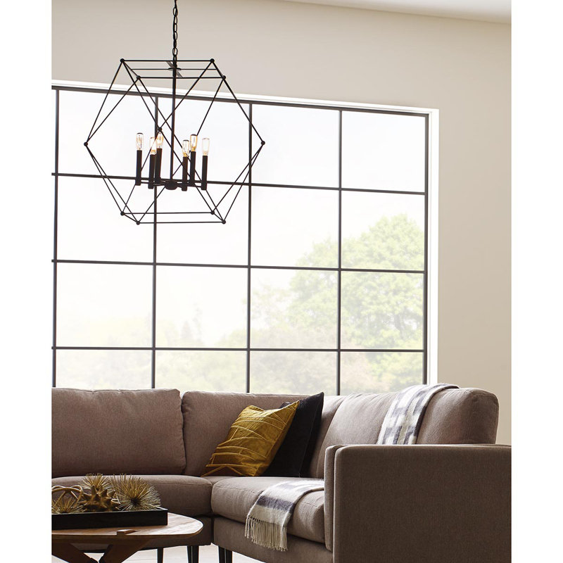 Cecere 4 - Light Dimmable Geometric Chandelier