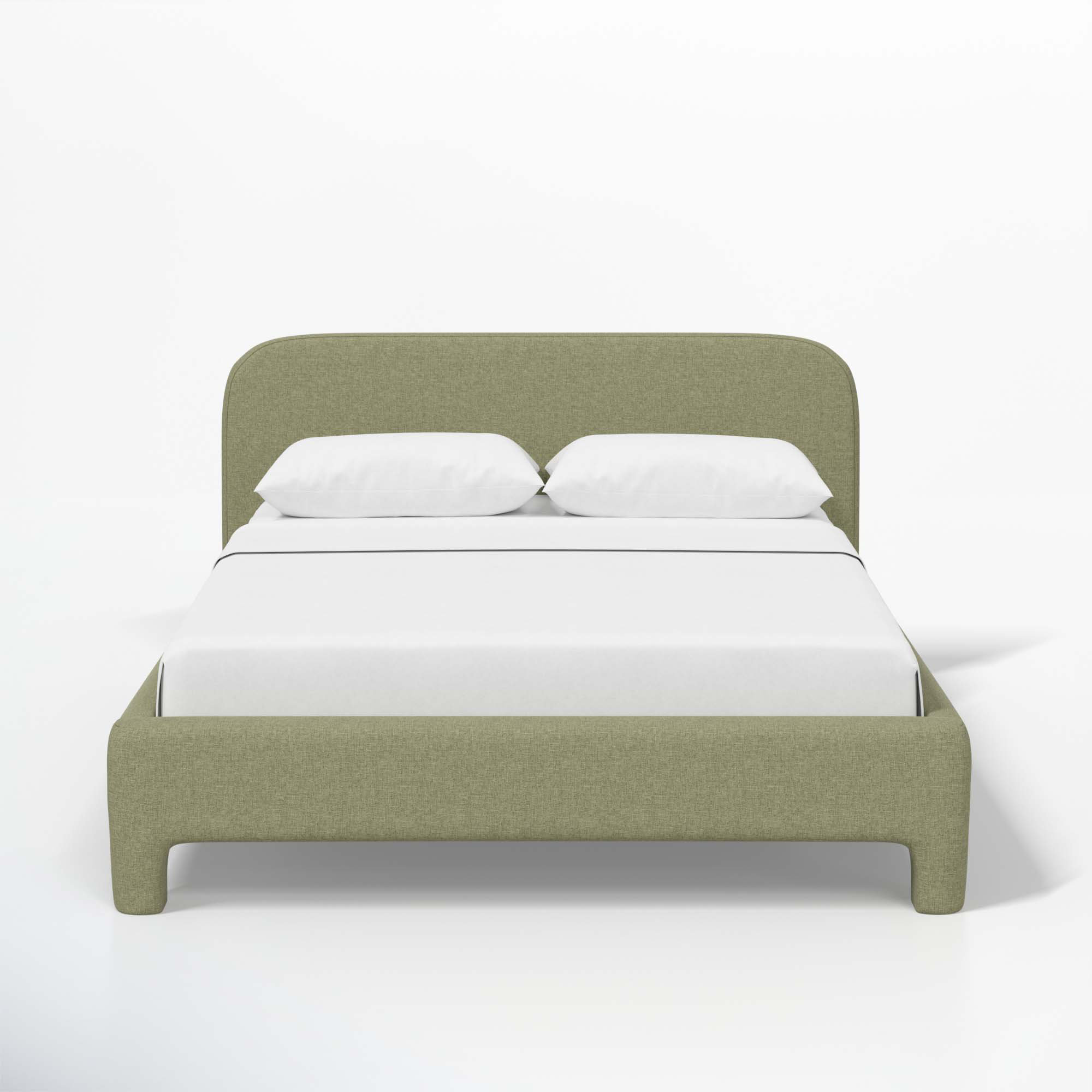 Illy Upholstered Bed, King, Zuma Laurel Textured Linen