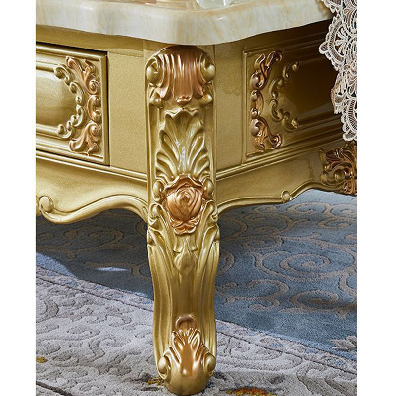 Table basse European Luxury, H 20,47 po x L 59,06 po x l 35,43 po